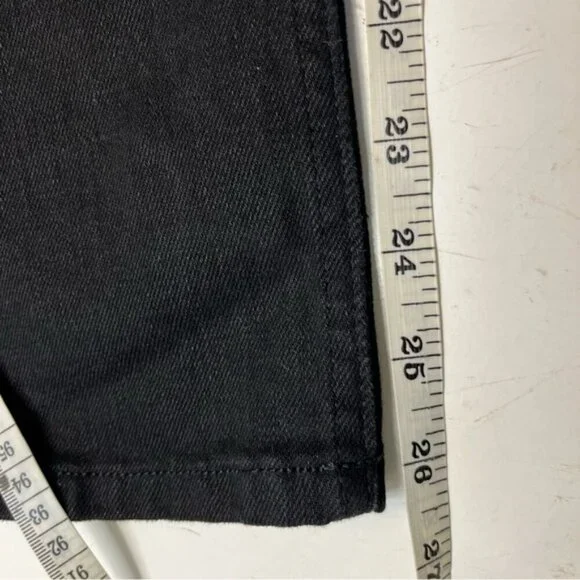 Everlane High Rise Slim Straight Black Jeans, Size 26 - Picture 12 of 12